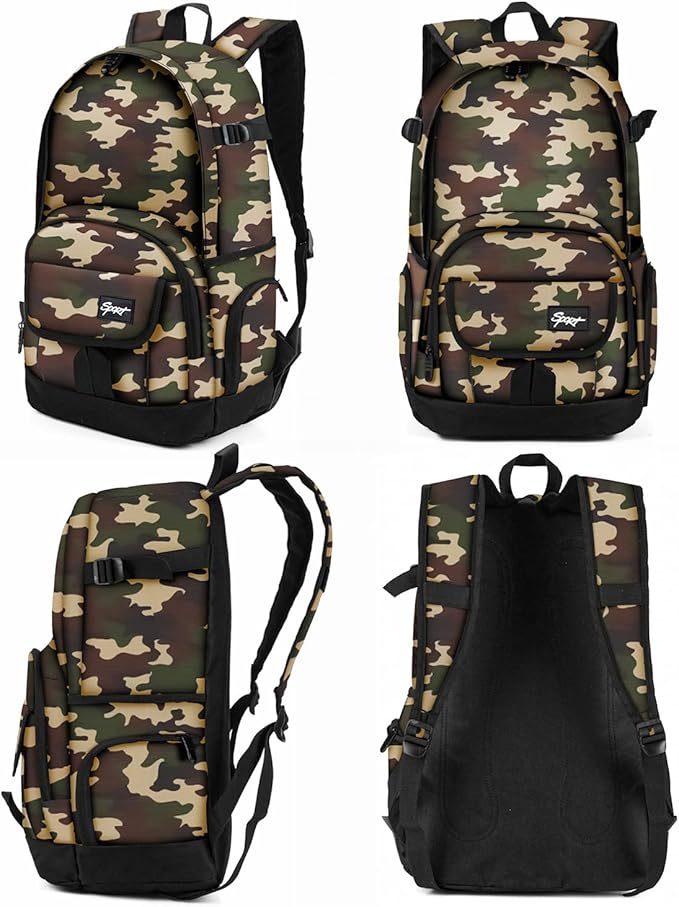 rickyh style School Backpack Travel Bag for Men & Women Lightweight College Back Pack with Laptop Compartmen