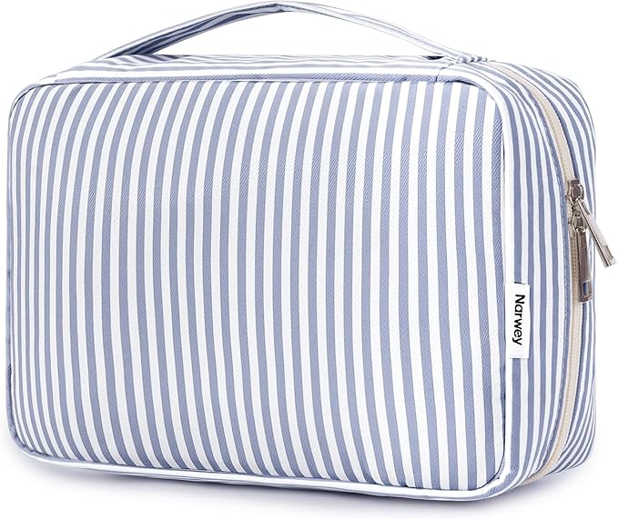 Narwey Small Hanging Travel Toiletry Bag for Women, Travel Bag for Toiletries, Makeup Bag Organizer Cosmetic Bags Make Up Bags for Girls
