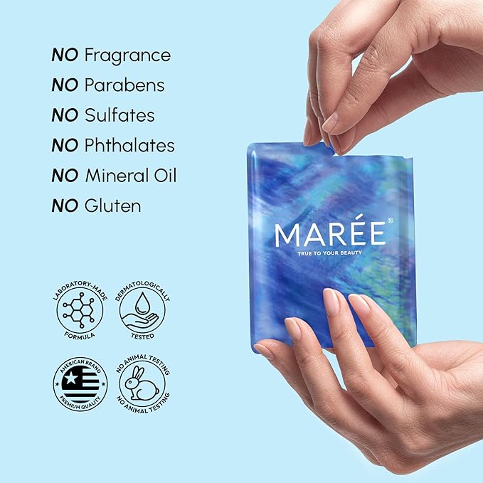 MAREE Eye Gels - Cooling Pads Under Eye Patches for Puffy Eyes and Dark Circles with Collagen & Hyaluronic Acid - Anti Wrinkles Under Eye Masks Skincare Treatment for Puffiness - Parches Para Ojeras
