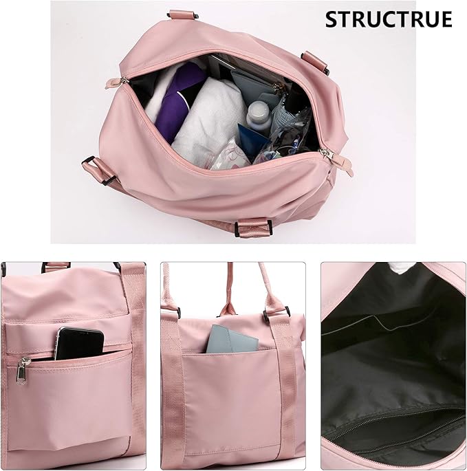 forestfish Duffle Tote Bag Weekender Bags For Women Travel With Trolley Sleeve | Travel, with Trolley Sleeve