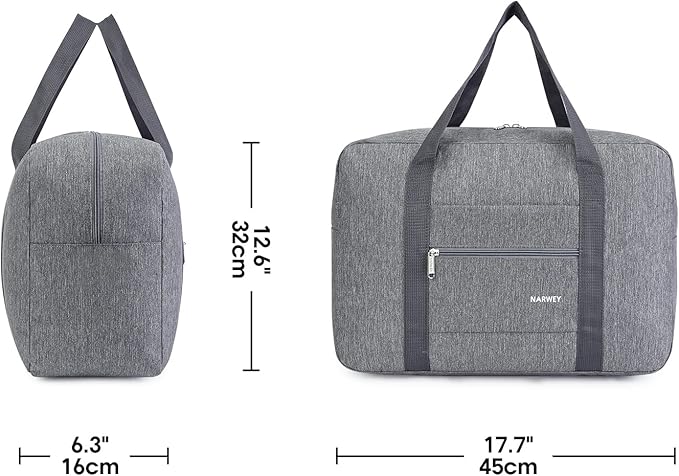 For Spirit Airlines Personal Item Bag 18x14x8 Foldable Travel Duffel Bag Tote Carry on Luggage Duffle Overnight for Women and Men