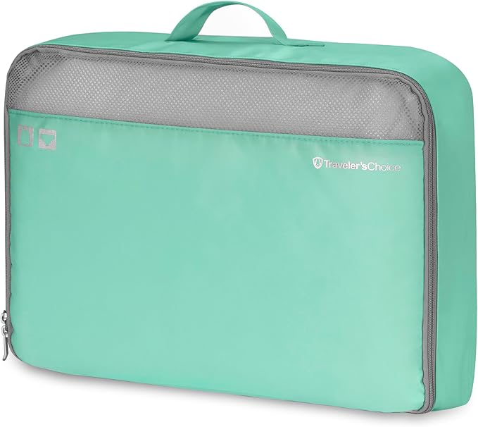 Traveler's Choice Cloverland Packing Cubes, 5-Piece Set, Mint