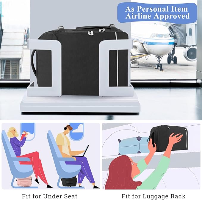 Personal Item Backpack, 40L Large Travel Backpack for Women Men, Waterproof Carry on Backpack for College, Business, Work