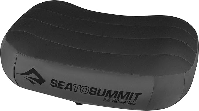 Sea to Summit Aeros Premium Inflatable Travel Pillow, Large, Grey