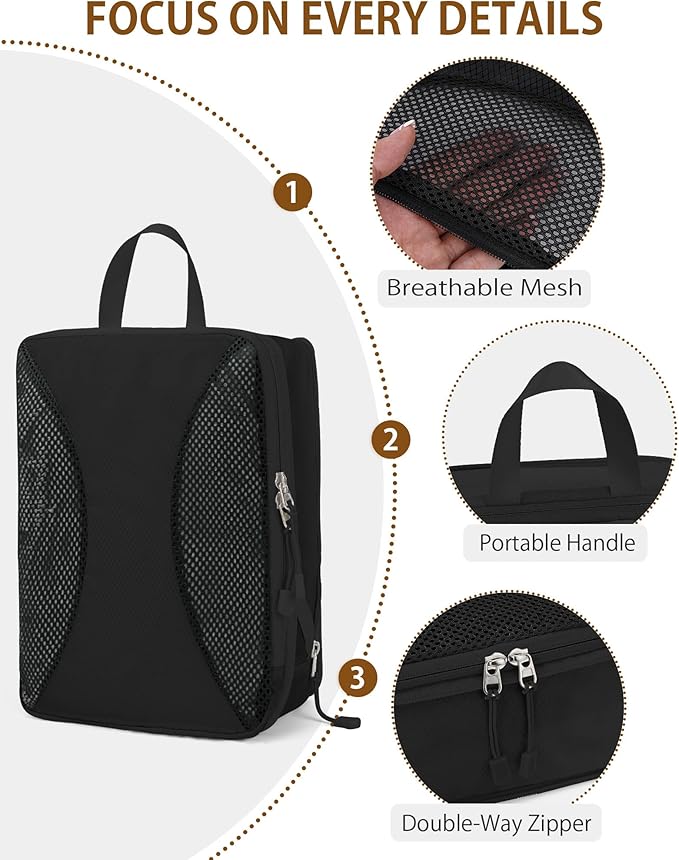 Compression Packing Cubes 8 Sets, Packing Organizers, Extensible Suitcase Organiser Bags, Travel Organizer Cubes for Travel Essentials Black