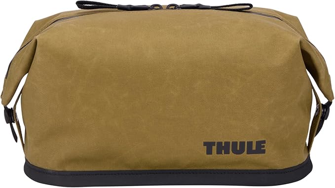 Thule Aion Toiletry Bag - Water-resistant bag for toiletries, makeup & shaving essentials - Removable liquids bag included - Easy to clean - Snap loop for easy hang - Waxed, PFC-free fabric