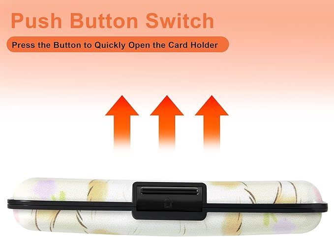 Mayski Credit Card Holder, RFID Blocking, Aluminum Alloy Hard Case, Small Mini Business Metal Wallet for Women Men, Dog