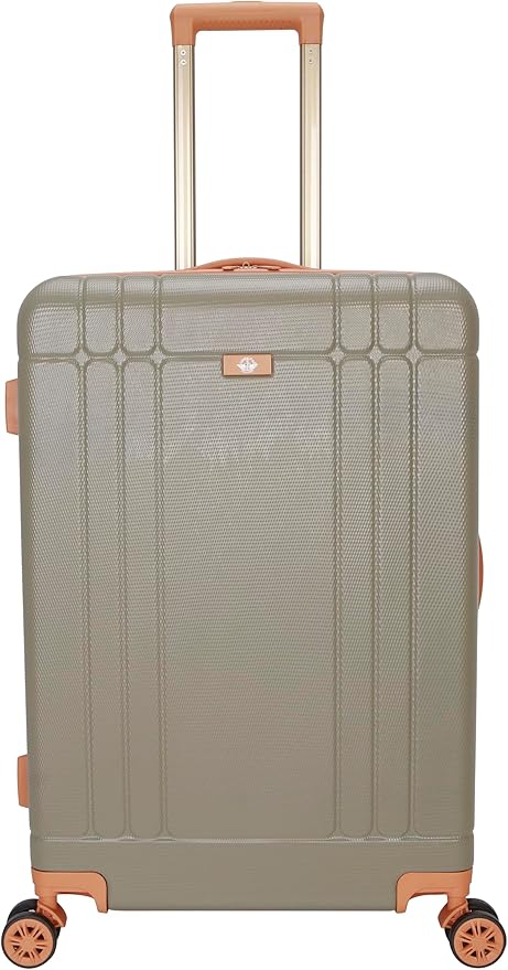 Dockers Hooper Hardside Expandable 8-Wheel Spinner Travel Checked Luggage, 24-Inch, Timberwolf