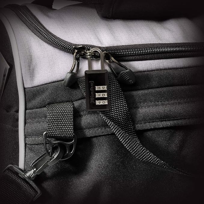Master Lock 646D Set Your Own Combination Luggage Lock, 13/16 in. Wide with 11/16 in. Long Shackle, Black