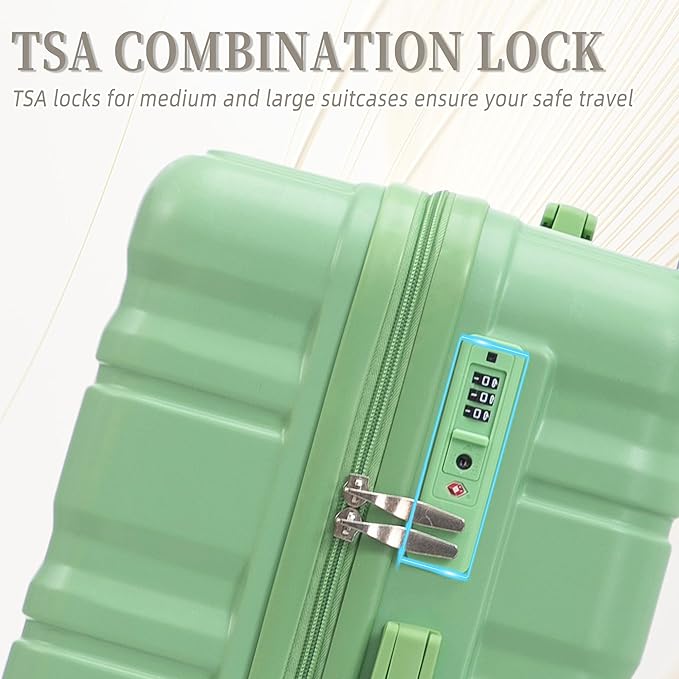 3 Piece ABS Hardshell Suitcase Set – Lightweight, Tough & Scratch-Resistant
