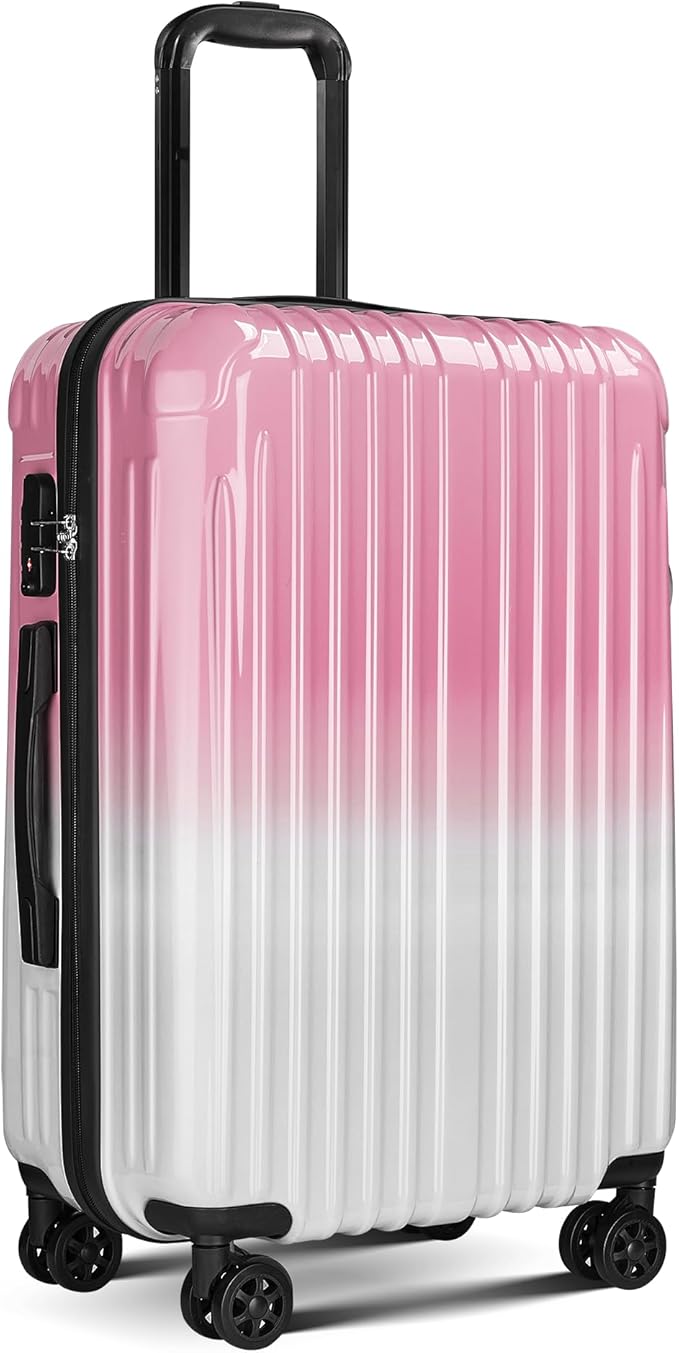 Carry on 20inch Luggage with Spinner Wheels, Lightweight PC+ABS Hard Shell Suitcases, Expandbale Storage & TSA Aprovel Lock