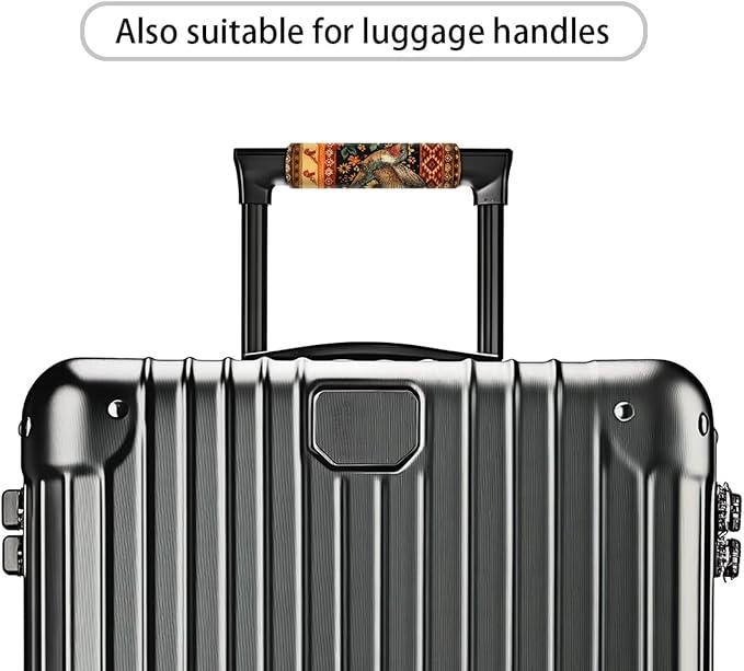 BIGCARJOB Hummingbird Luggage Handle Wrap Set Luggage Handle Cover Suitcase Handle Tags Suitcase Identifier Protective Cover Trolley Case Grip