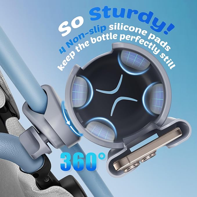 Guiseapue 2-Pack Cup Holder for Walker: Wheelchair Cup Holder for Seniors and Adults, Rollator Wheelchair Walker Accessories, Bottle Drink Holder for Rolling Walker, Mobility Scooter