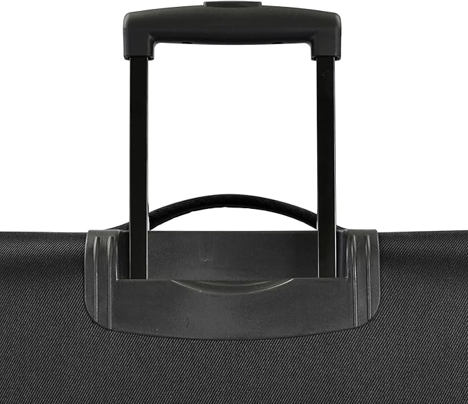 U.S. Traveler Aviron Bay Expandable Softside Luggage with Spinner Wheels, Black, 2-Piece Set