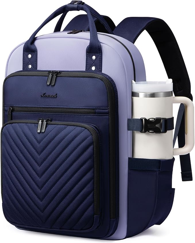 LOVEVOOK Laptop Backpack for Women, Water Resistant Travel Work Backpacks Purse Stylish Business Teacher Nurse Computer