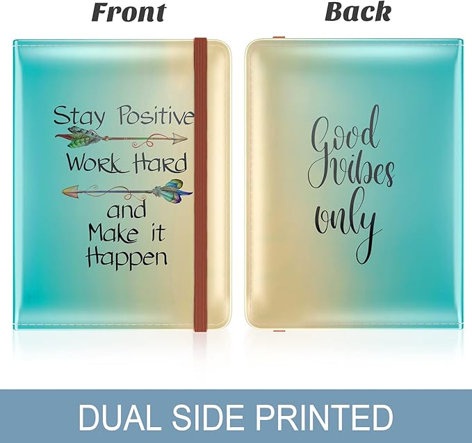 Passport Holder for Travel Essentials, Passport Wallet Cover Case for Travel Must Haves Accessories, Passport Book Holders for Women and Men, Work Hard