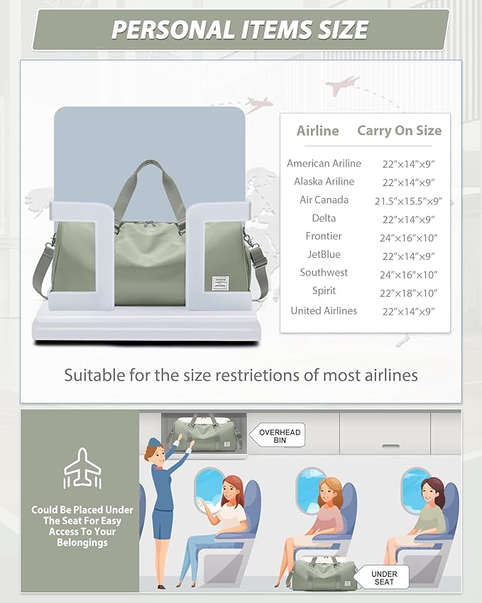 Gym Bag Womens,Travel Duffel Carry on Bag Sport Tote Bag Weekend Overnight Bag