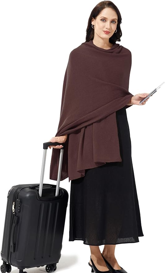 Soft Cashmere Blend Wrap Chic Scarf Stole for Women Wayfarer Travel Extra Large 87"x28"