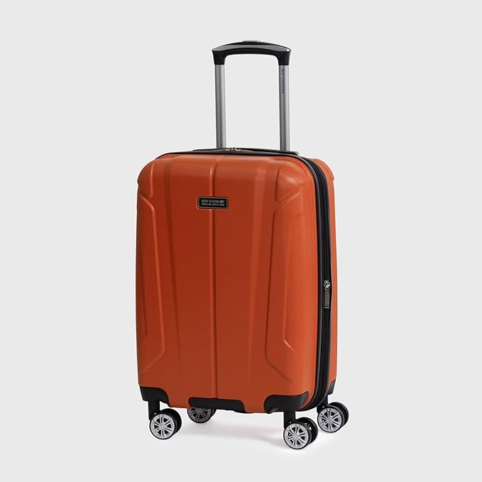Ben Sherman Derby Spinner Travel Upright Luggage, Mandarin, 20-Inch Carry On