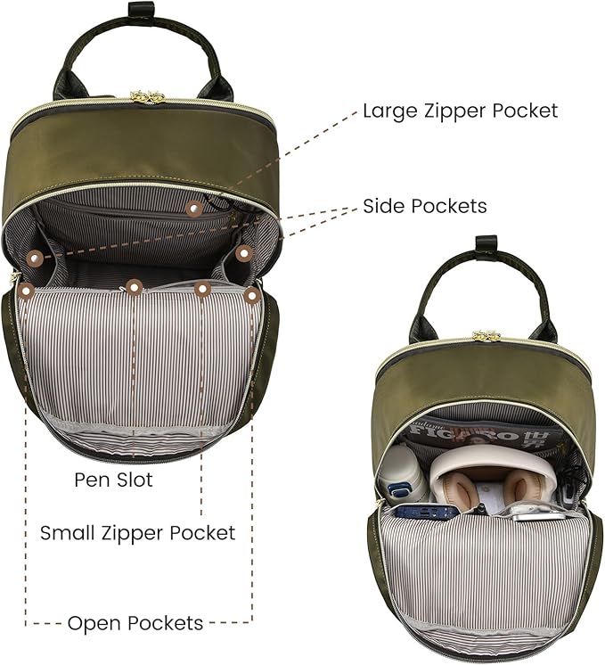 LOVEVOOK Laptop Backpack for Women 15.6 Inch Laptop Bag with USB Port, Fashion Waterproof Backpacks Teacher Nurse Stylish Travel Bags Vintage Daypacks for College Work