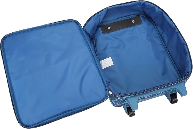 Bioworld Frozen Elsa & Anna Kids' 4-Piece Travel Set With Suitcase, Duffle Bag, Toiletries Case, and Luggage Tag