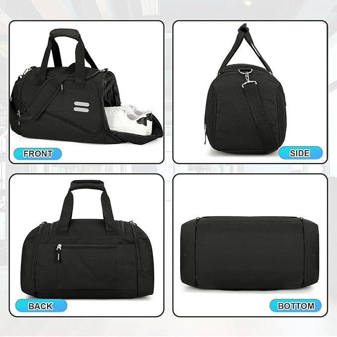 Urbanstand Gym Bag for Men & Women - 30L Duffel Bag with Shoe Compartment, Weekender Water Resistant Duffle Bag for Travel, Sports, Fitness & Workouts, Medium