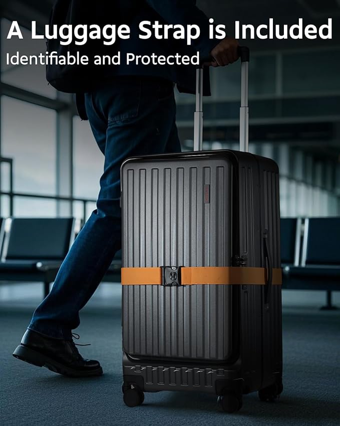 Luggage Sets 2 Pieces, 20 Inch Carry On Luggage and 29 Inch Checked Luggage with Spinner Wheels, Lightweight ABS+PC Hardshell Trunk Suitcases with Aluminum Frame, Top Opening (Grey, 20/29)