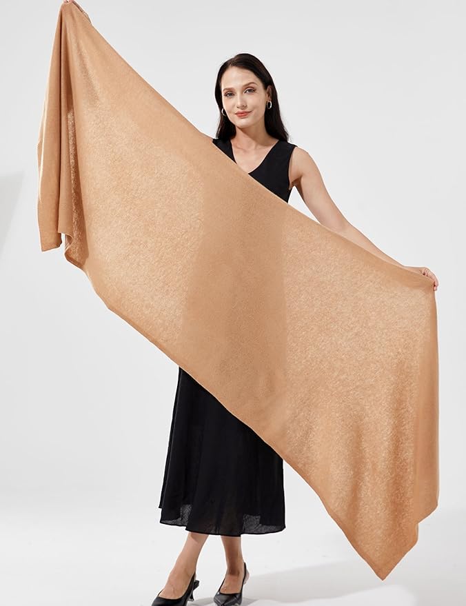 Soft Cashmere Blend Wrap Chic Scarf Stole for Women Wayfarer Travel Extra Large 87"x28"