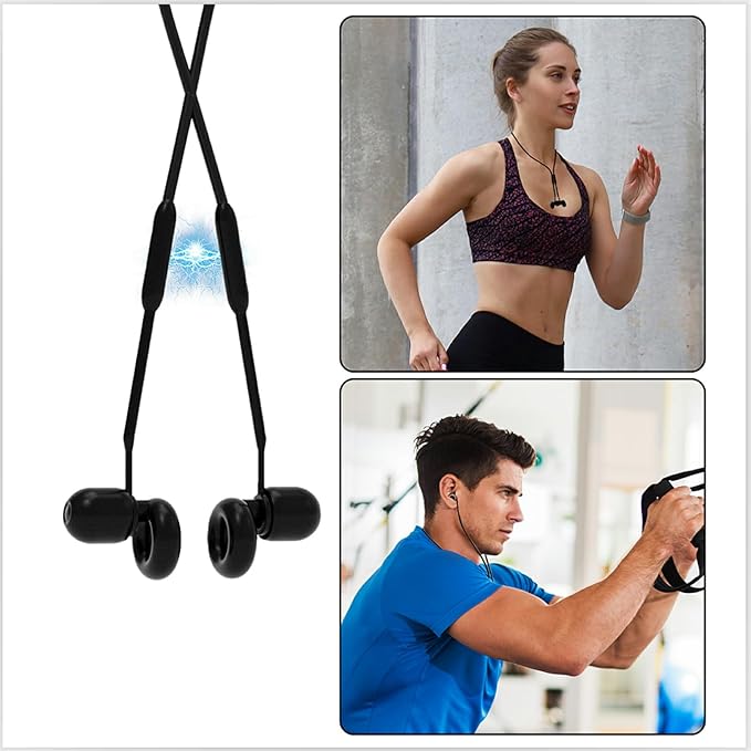 Earplug Lanyard [2 pcs] with Magnetic Tug-Resistant Safety Cord, Flexible Silicone Lanyard with Most Earplugs with Removable Tips Compatible