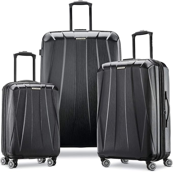 Samsonite Centric 2 Hardside Expandable Luggage with Spinner Wheels, Black, Carry-On 20-Inch