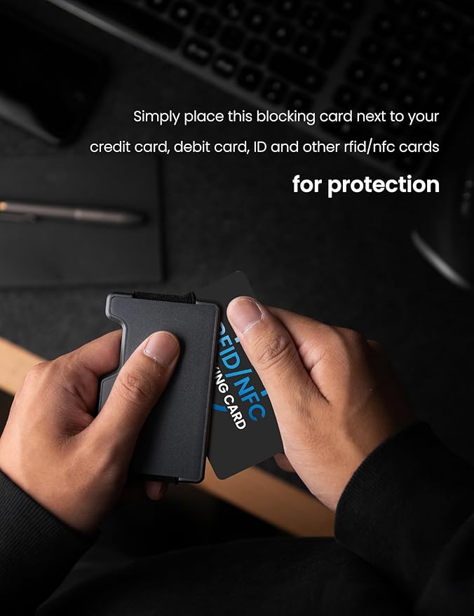 WHonor RFID Blocking Card 6 Pack, Bank Debit Credit Card Protector, Anti-Theft Contactless NFC Blocker, Entire Wallet Protection