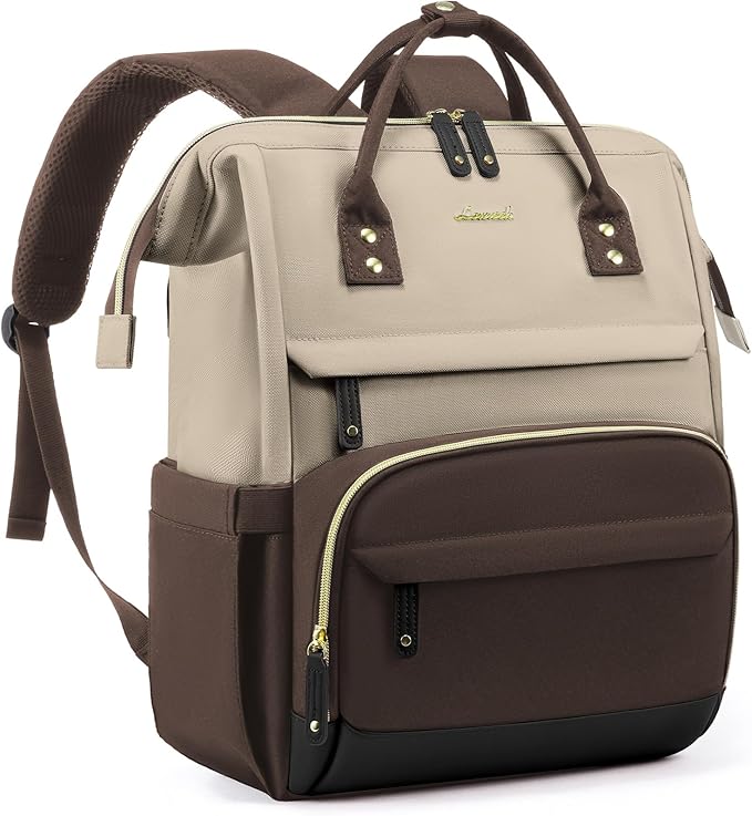 LOVEVOOK Laptop Backpack for Women, 17 Inch Work Business Backpacks Purse With Large Capacity, Waterproof Nurse Bag College Bookbag for School, Waterproof Casual Daypack for Travel