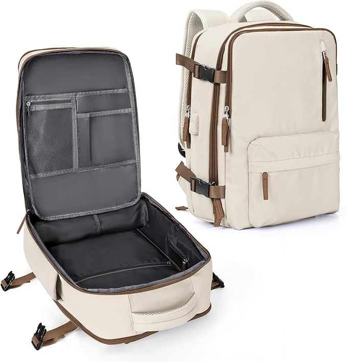 WONHOX Large Travel Backpack Carry on Flight Approved Laptop Work Business Backpack for Women Men Mochila de Viaje