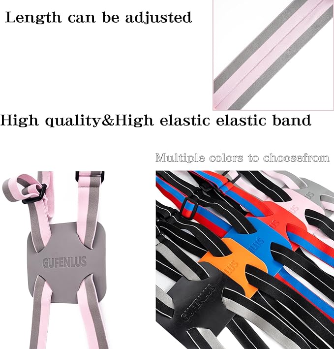 Travel Belt for Luggage Straps Add a Bag Bungees Luggage Strap Over Handle Suitcases Belt for Carry On Bag Elastic Belt Adjustable Suitcase Strap Airport Travel Accessories (Pink/Grey 1pcs)
