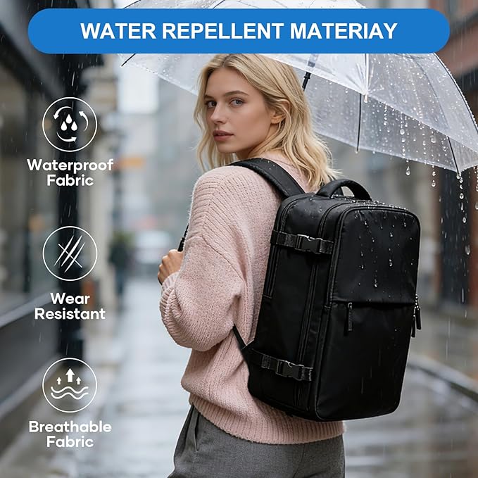 coowoz Vacuum Travel Backpack With Pump For Women Men Airline Approved,Carry On Backpack,Large Hiking Laptop Backpacks Waterproof Outdoor Sports Rucksack Casual Daypack Backpacks XLarge(Vacuum pump)