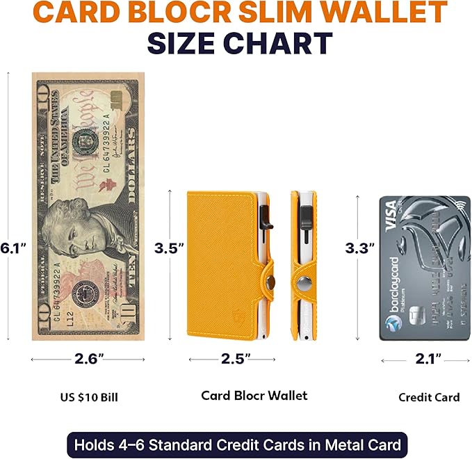 Conceal Plus Pop Up Wallet for Women – Slim Wallet for Small Purse & Crossbody Bag with Quick Card Access and RFID Blocking – Compact Card Holder (4-6 Card Capacity)