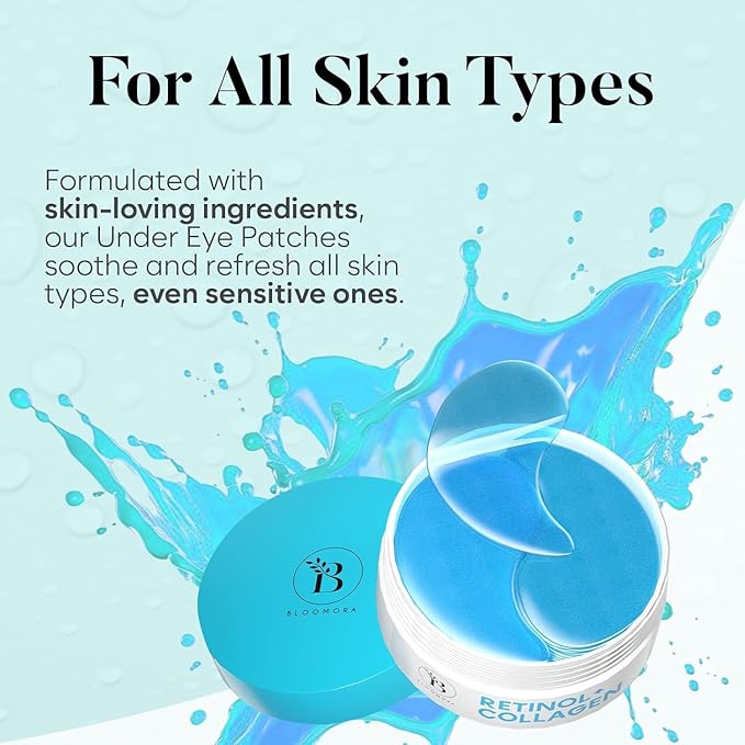 Retinol & Collagen Under Eye Patches (30 Pairs), Under Eye Mask for Puffy Eyes, Appearance of Dark Circles, Smoothing & Hydration, Self Care & Skincare Gifts for Women, Patch Yeux