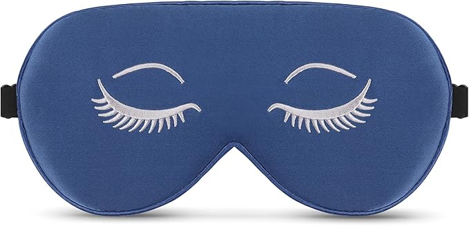 ALASKA BEAR Mulberry Silk Sleep Mask Luxury Cool and Lustrous Eye Cover for Sleeping, Embroidery Gift Ready Packaging, Limited (Original Version Flat)