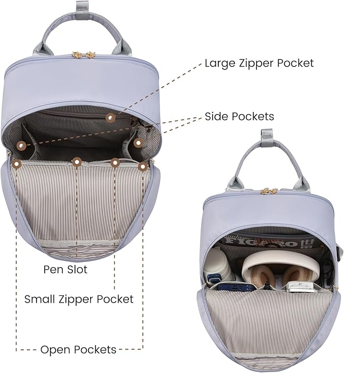 LOVEVOOK Laptop Backpack for Women 15.6 Inch Laptop Bag with USB Port, Fashion Waterproof Backpacks Teacher Nurse Stylish Travel Bags Vintage Daypacks for College Work