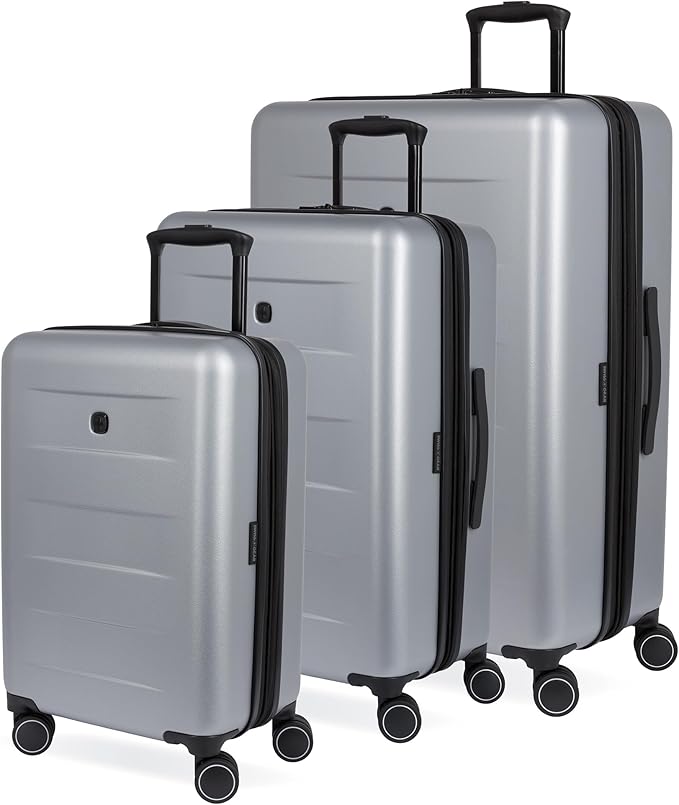 SwissGear 8020 Eclipse Collection Hardside Expandable Luggage – Ultimate Grey