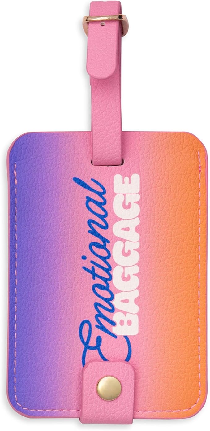 Ban.do Getaway Suitcase Tag for Travel, Durable Vegan Leather Luggage Identifier