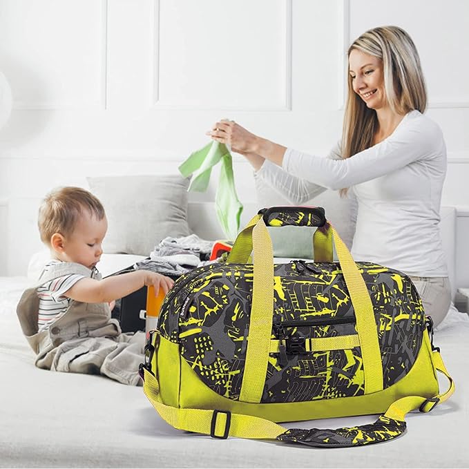 Stumdo Kids Overnighter Duffel Bags for kids, Carry-On Size & Ideal for School Practice or Overnight Travel Weekender Tote for Travel Gym Sport bag for Boys & Girls (11tyhuang)