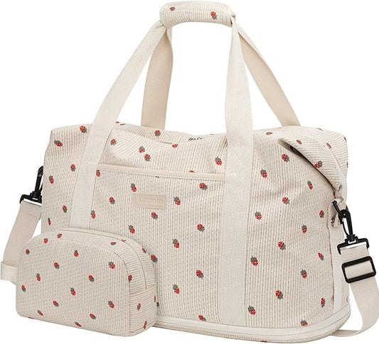 Expandable Travel Duffle Bags Weekender Overnight Bags for Women Men Hospital Bag for Women Labor Delivery with Toiletry Bag Waterproof