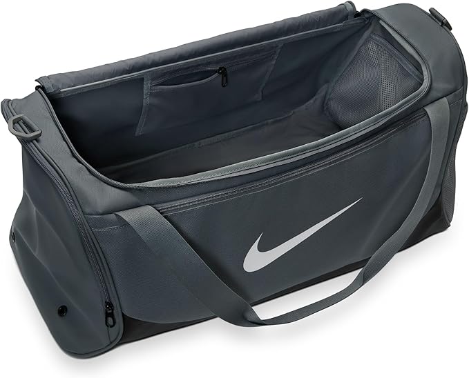 Nike Brasilia Duffel (Medium), Smoke Grey/Black/White, MISC