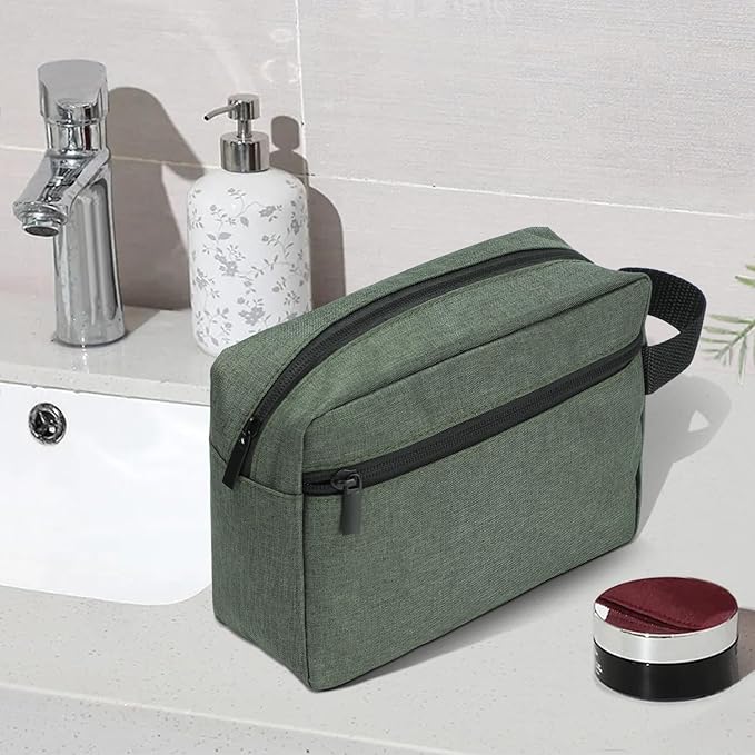 Etercycle Toiletry Bag for Men, Portable Travel Toiletry Organizer Bag,Shaving Bag for Toiletries Accessories (Army Green)