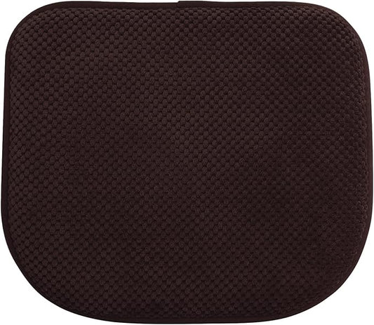 Brown Foam Seat Cushions Kitchen Chairs Pads for Dining Chairs Non Slip Office Seat Cushions Washable U Shaped Soft Thick Large Metal Wooden Chair Cushions,17" x 15"