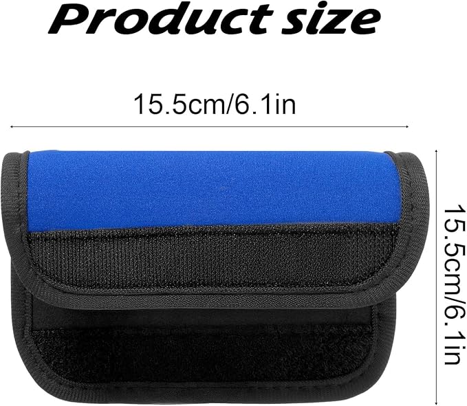 Suitcase Handle Wraps, 6 Pack Neoprene Handle Wraps, Bright Luggage Identifiers Travel Accessories for Airplane Suitcase, Travel Bags, Shopping Carts (Red, Green, Blue, Magenta, Orange, Purple)