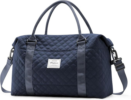 HYC00 Travel Duffel Bag,Carry-on Overnight Weekender Bags for Women,Sports Tote Gym Bag with Wet Pocket