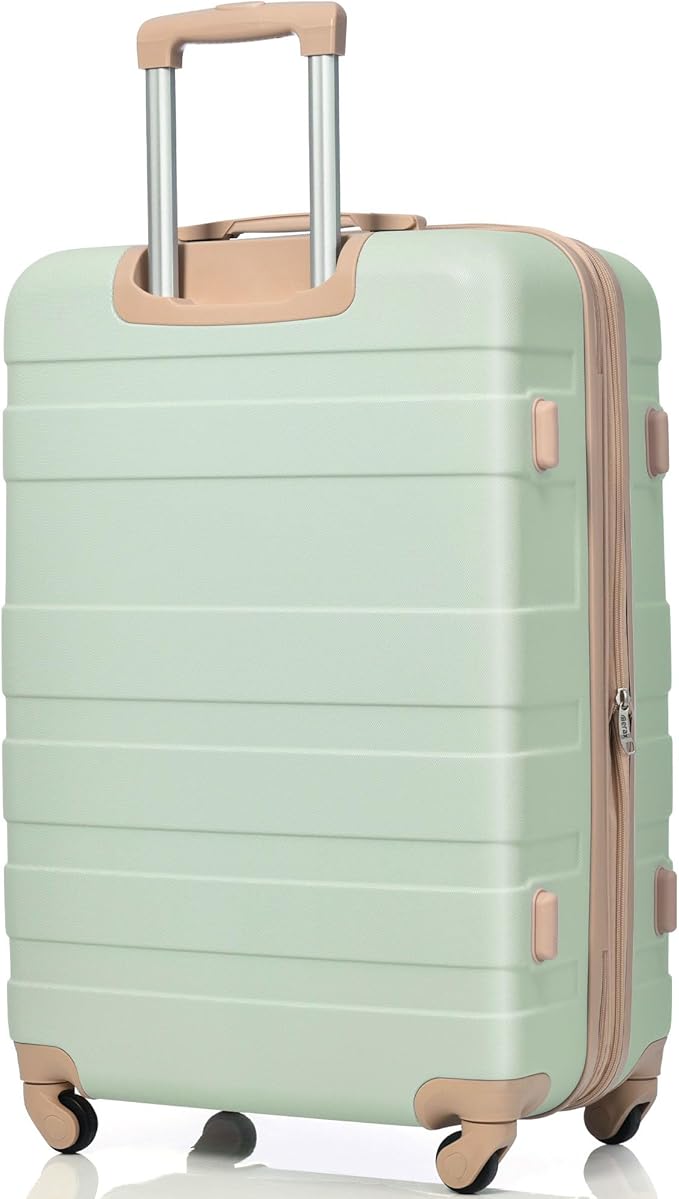 Merax 3 Piece ABS Hardshell Luggage Sets Spinner Wheel Suitcase