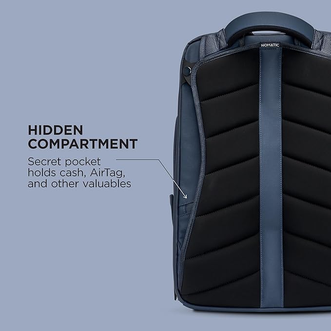 NOMATIC 20L Travel Pack - Mens Travel Backpack - Expandable to 30L - Water Resistant Daypack - TSA-Ready - Lightweight Business Traveling Backpack for Men - 16" Laptop Compartment